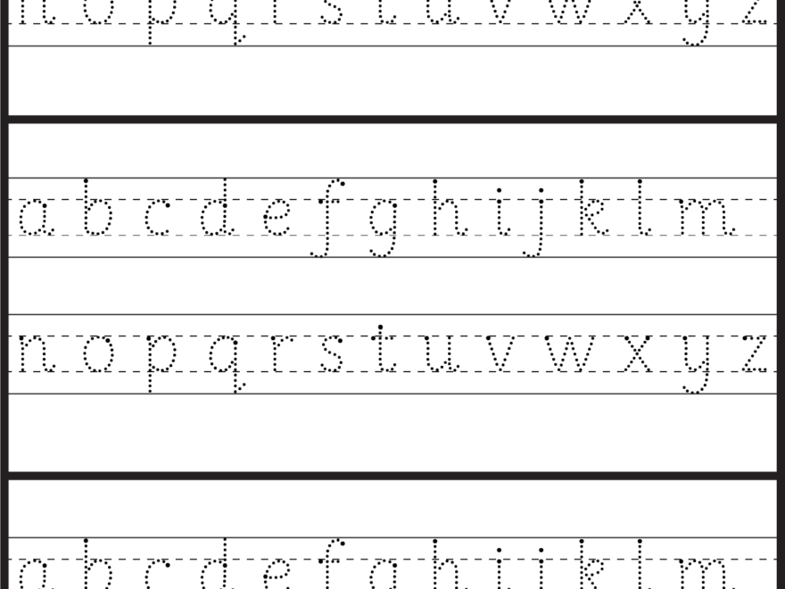 Lowercase/ Small Letter Tracing Worksheet | Letras Del