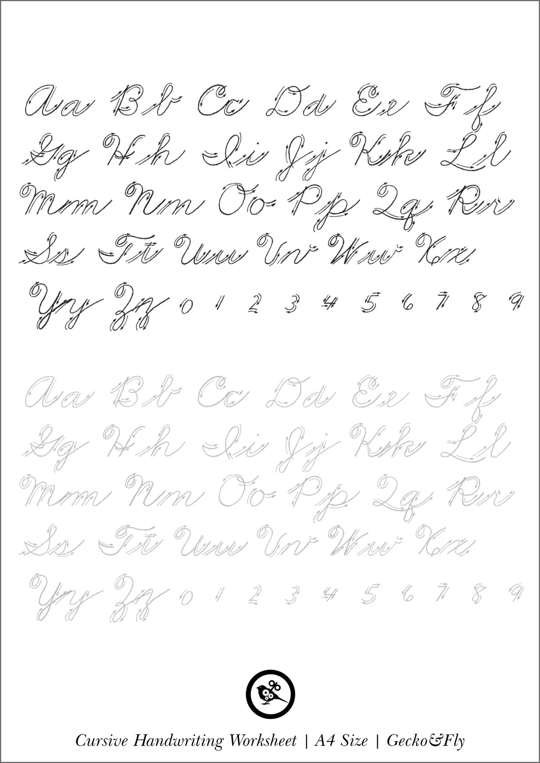 Make Your Own Cursive Handwriting Worksheets | Printable