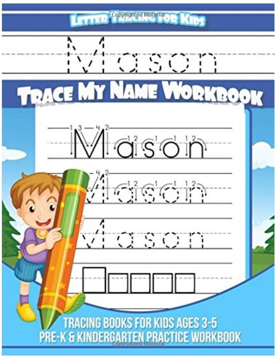 Mason Letter Tracing For Kids | Kindergarten Practice
