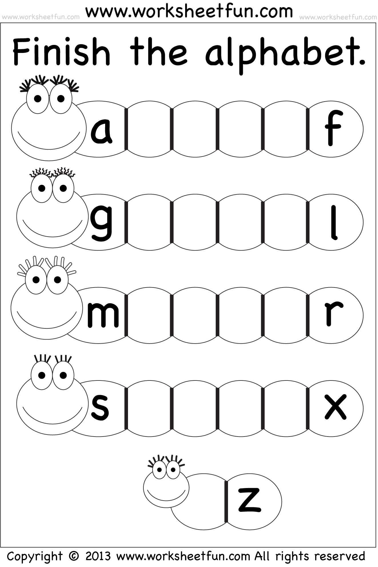 Missing Lowercase Letters – Missing Small Letters