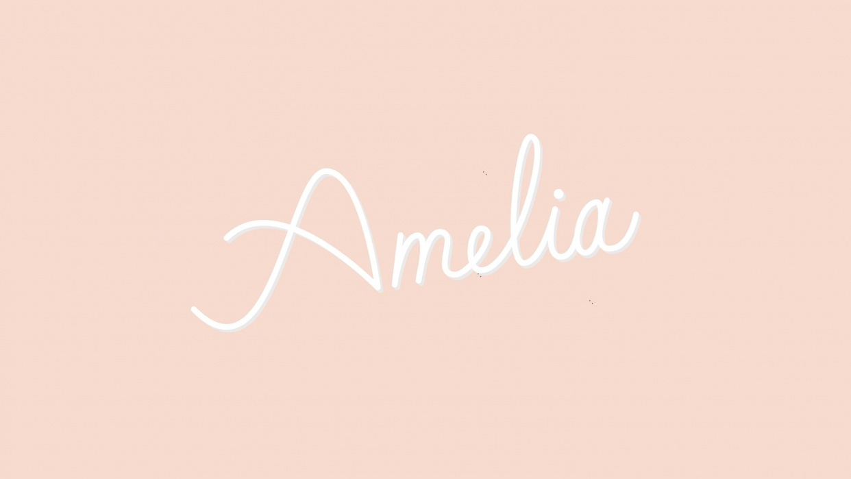 Monoline Lettering - Amelia | Skillshare Projects