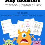 Monster Preschool Printables - Number-Tracing Worksheets Pdf