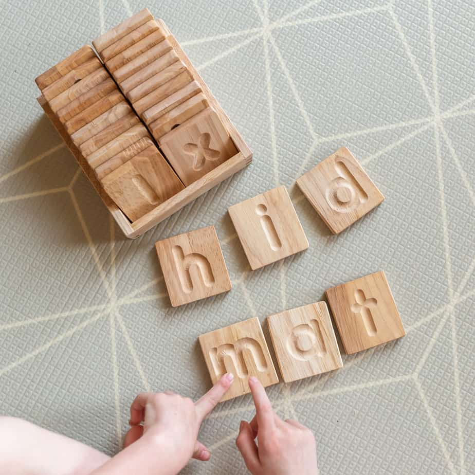 Montessori Lowercase Letter Tiles &amp;amp; Tray