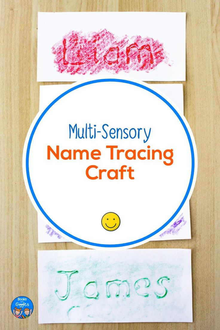Multi-Sensory Name Tracing Craft: 5 Ways To Play &amp;amp; Learn