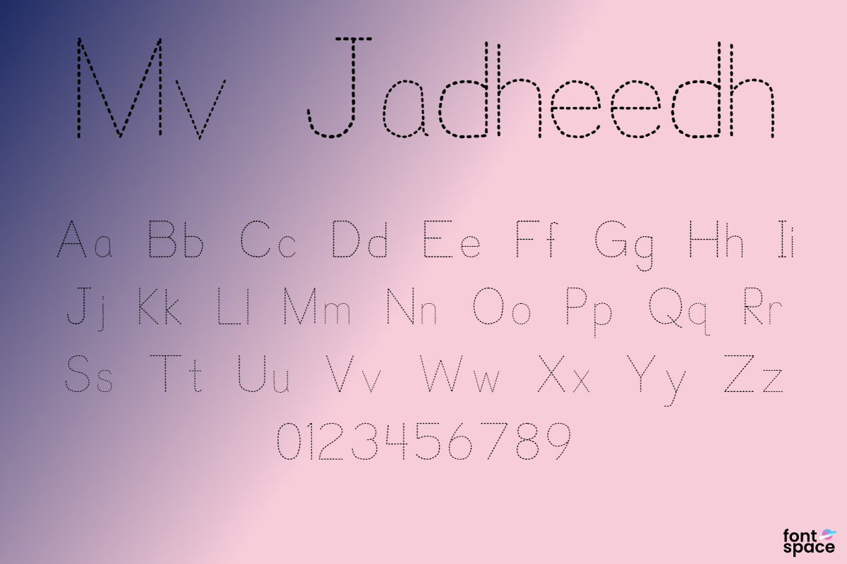 Mv Jadheedh Trace Font | Ibrahim Jadheedh Ahmed | Fontspace