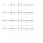 Name Tracing Worksheets For Printable. Name Tracing