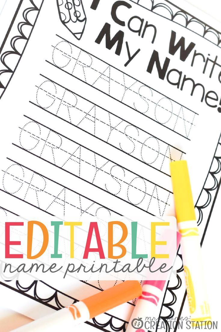 Name Writing Practice - Handwriting Freebie | Name Writing