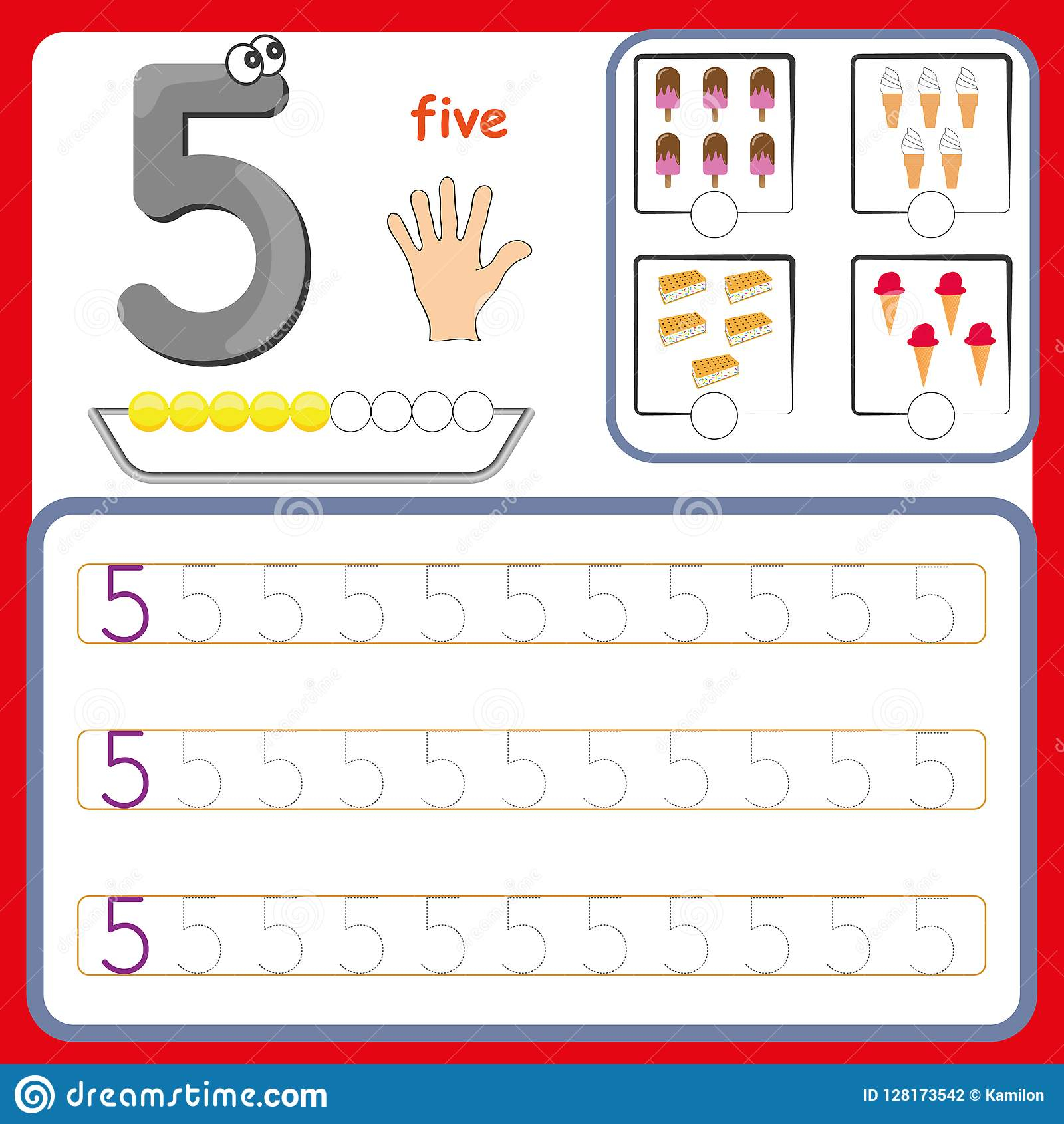 Number Cards, Counting And Writing Numbers, Learning Numbers