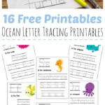 Ocean Letter Tracing Sheets - Red Ted Art - Make Crafting