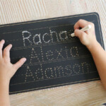 Personalized Name Trace Chalkboard
