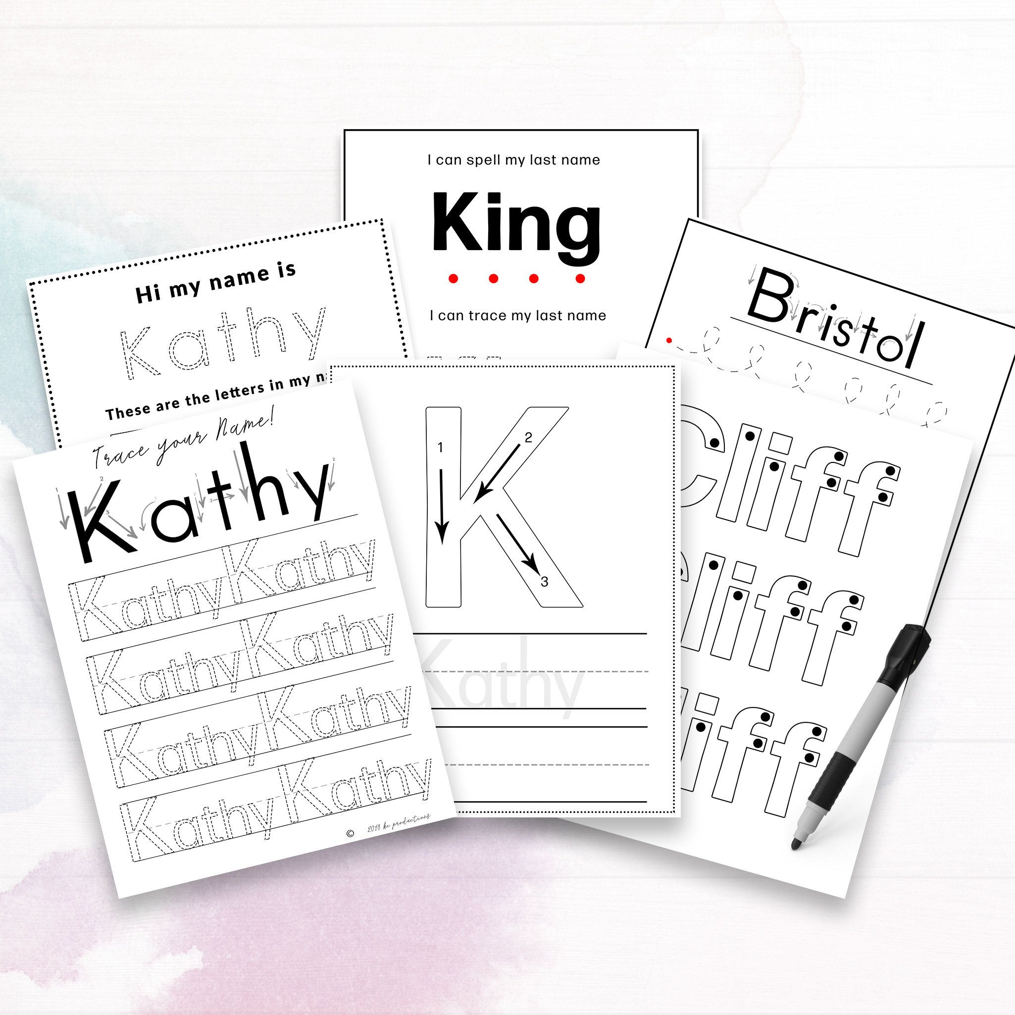 Personalized Preschool Name Recognition And Writing Practice