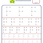 Preschool Letter Tracing Worksheet - Letter F Different