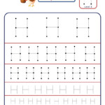 Preschool Letter Tracing Worksheet - Letter H Different