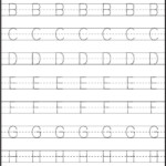 Preschool Printables Abet Tracing Sheet From From Letter