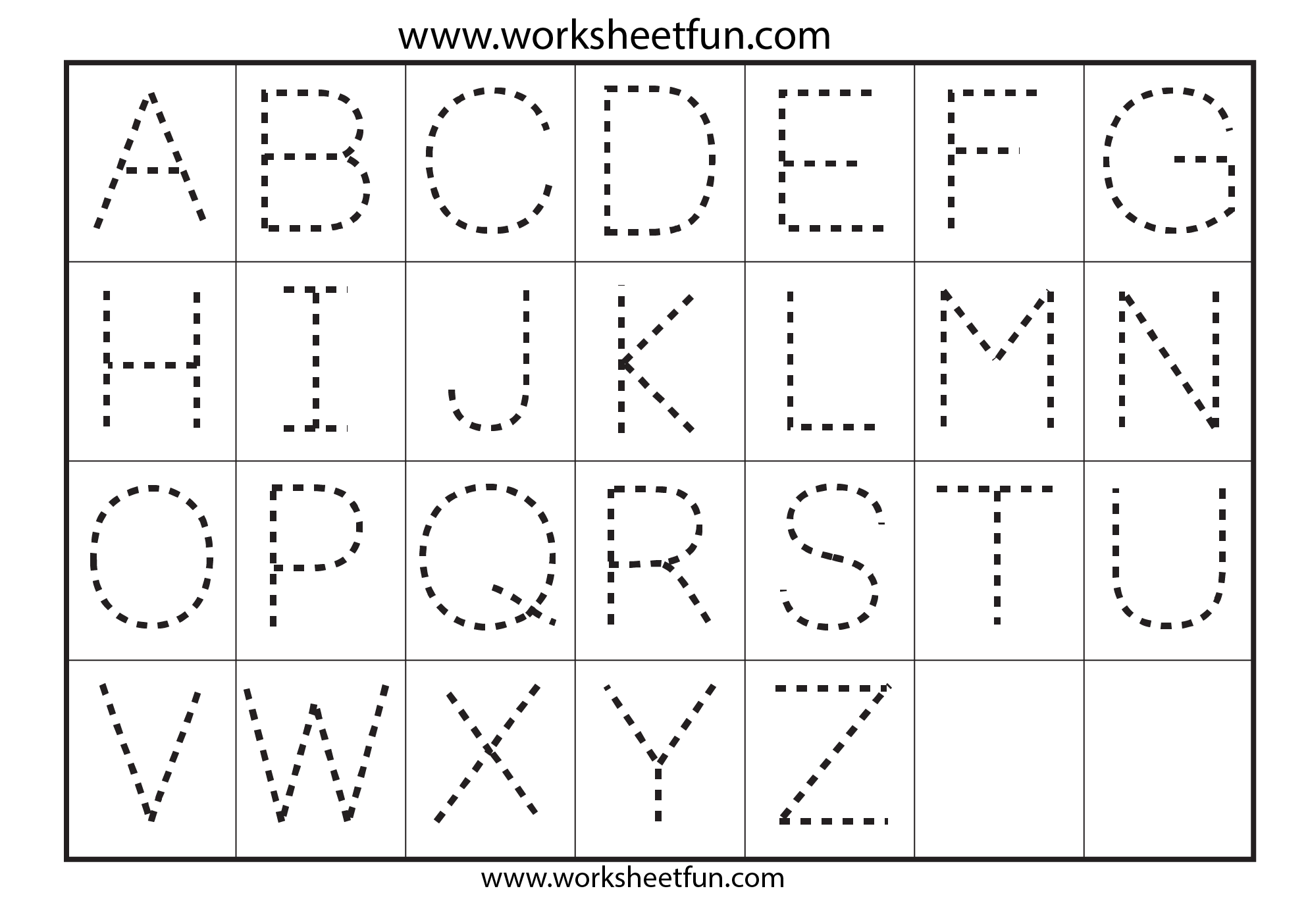 Preschool Worksheets Alphabet Tracing Letter A | Tracing