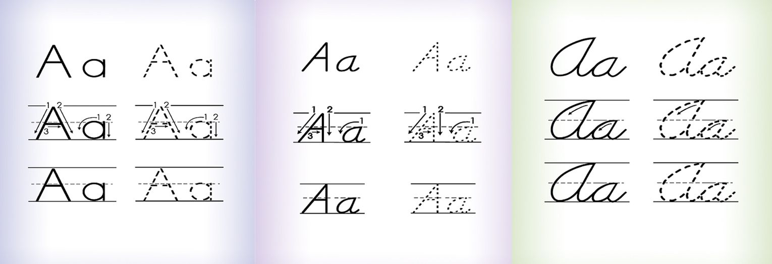 Print And Cursive Handwriting Fonts For Educators