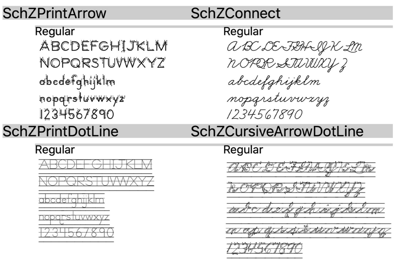 Print And Cursive Handwriting Fonts For Educators