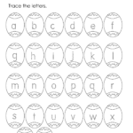 Printable Alphabet Letter Tracing Worksheets | Easter