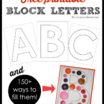 Printable Block Letters And Over 150 Ways To Fill Them