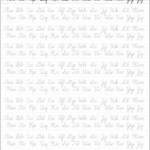 Printable Cursive Handwriting Worksheets For Beautiful