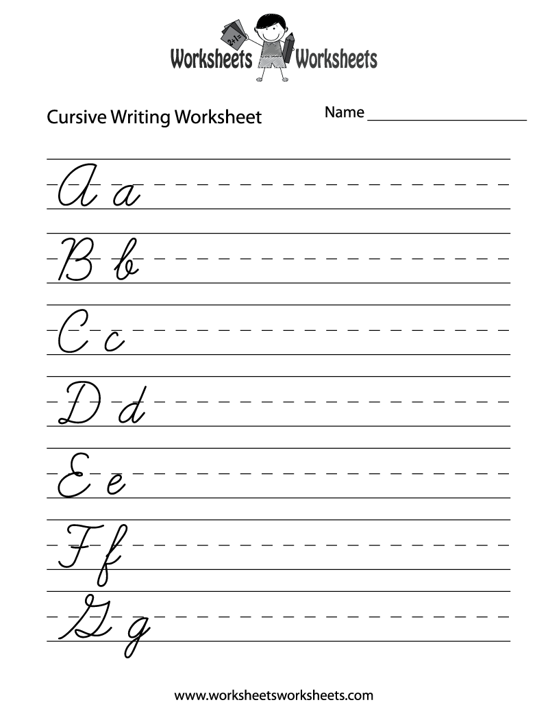 Printable Handwriting Worksheets | Spectrum