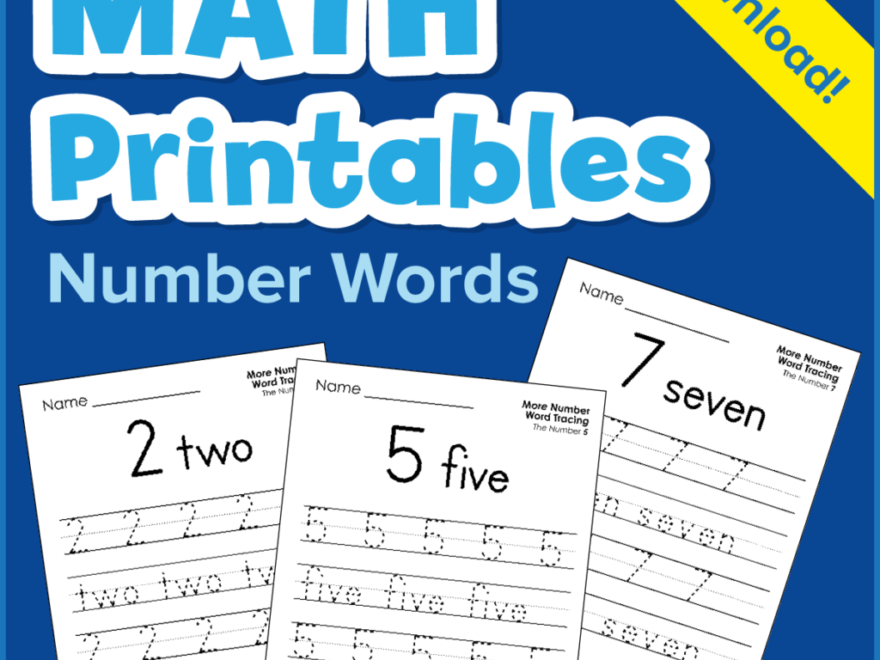 Printables: Number Words - Learn@home Learn@home