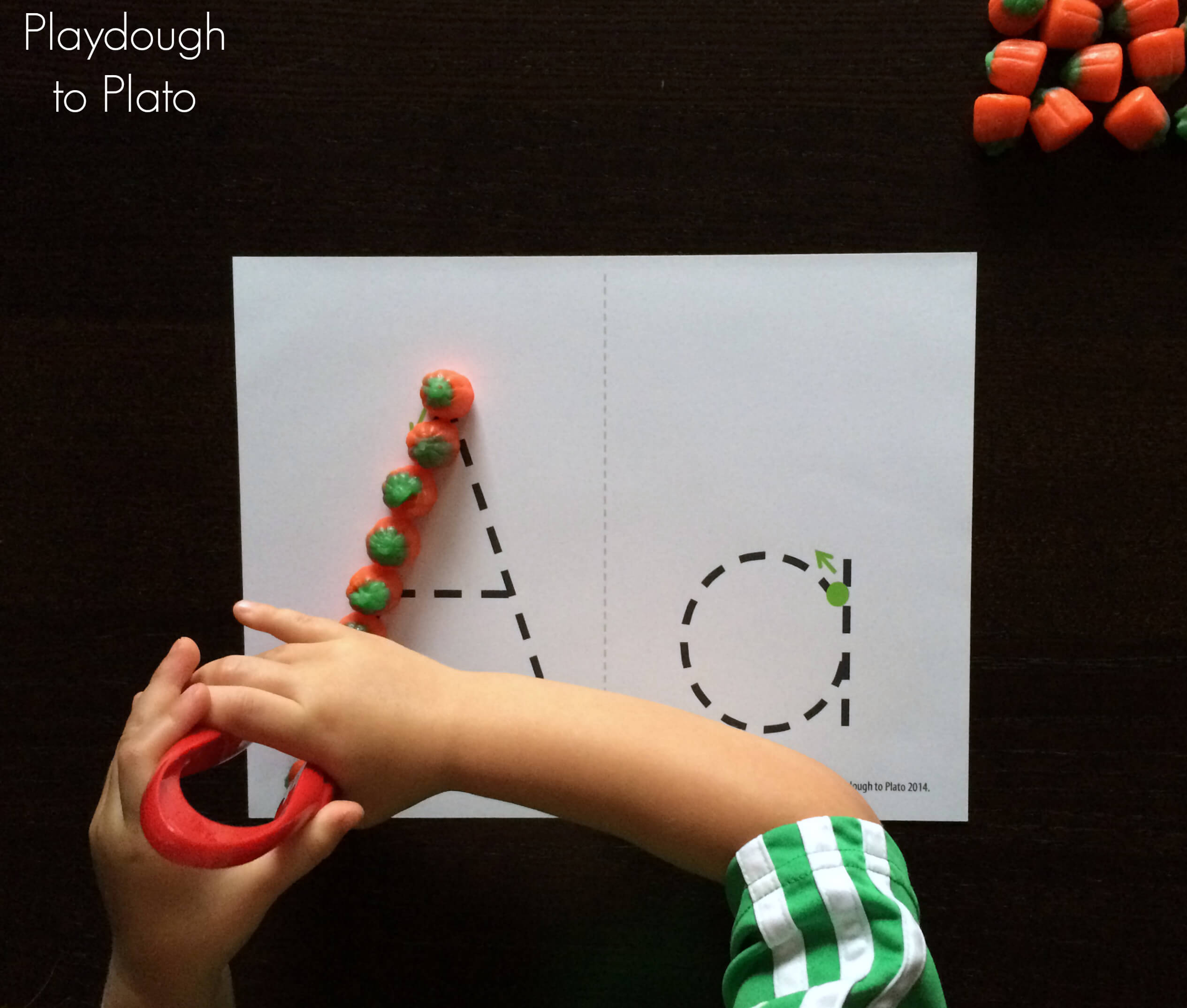 Pumpkin Abc Tracing - Playdough To Plato