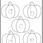 Pumpkin Lowercase And Uppercase Tracing Alphabet | A To Z