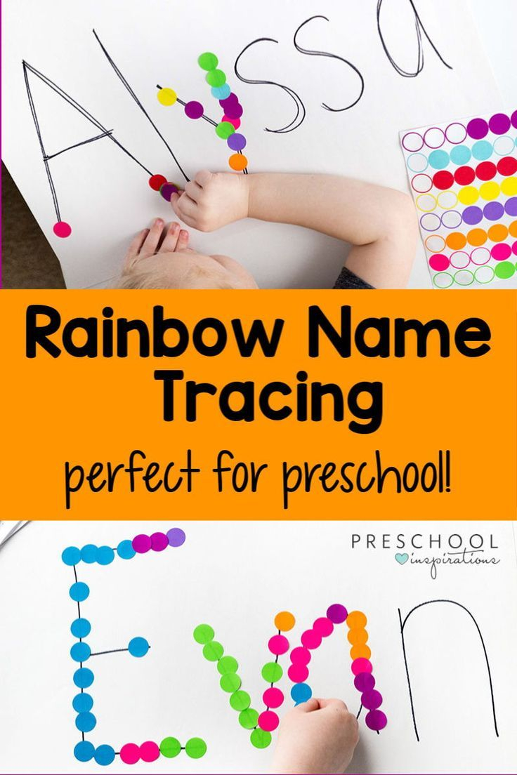 Rainbow Name Tracing Activity | Educational Activities For