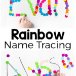 Rainbow Name Tracing Activity | Rainbow Activities, Name