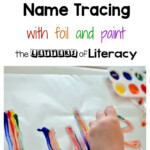 Rainbow Name Tracing Art Activity | Writing Activities For