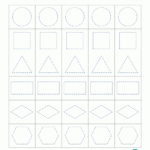 Shape Tracing Worksheets Kindergarten