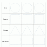 Shape Tracing Worksheets Kindergarten