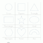 Shape Tracing Worksheets Kindergarten | Shape Tracing