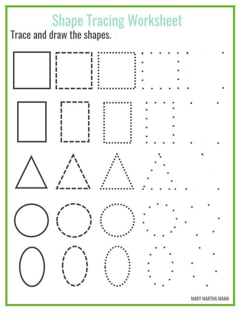 Shapes Worksheets For Preschool [Free Printables] | Shape