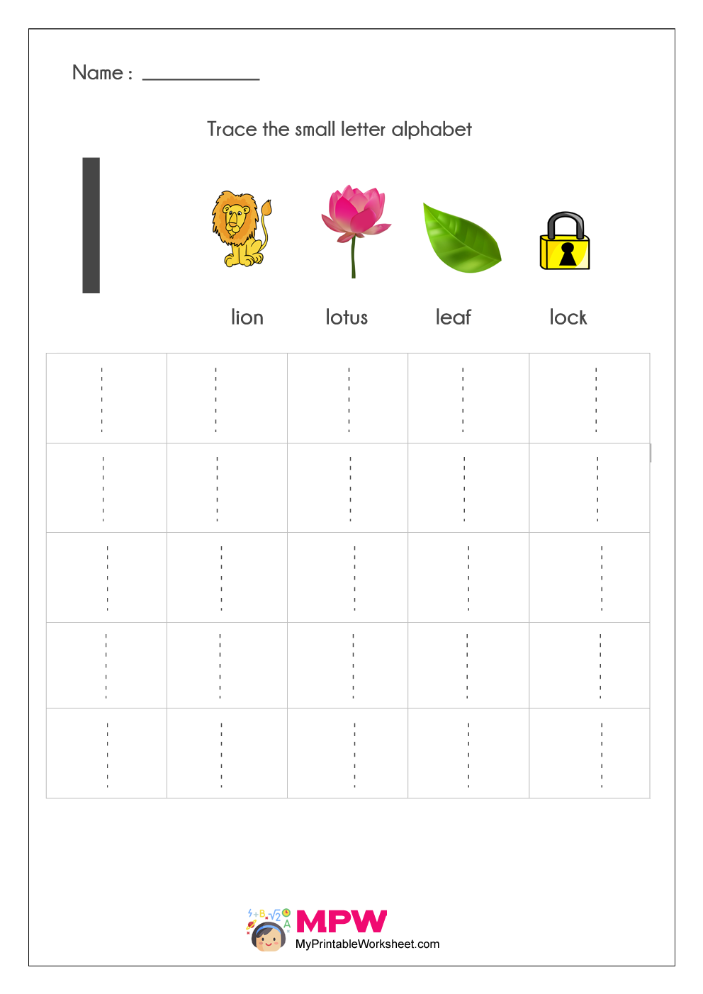 Small Letter Alphabets Tracing And Writing Worksheets Printable