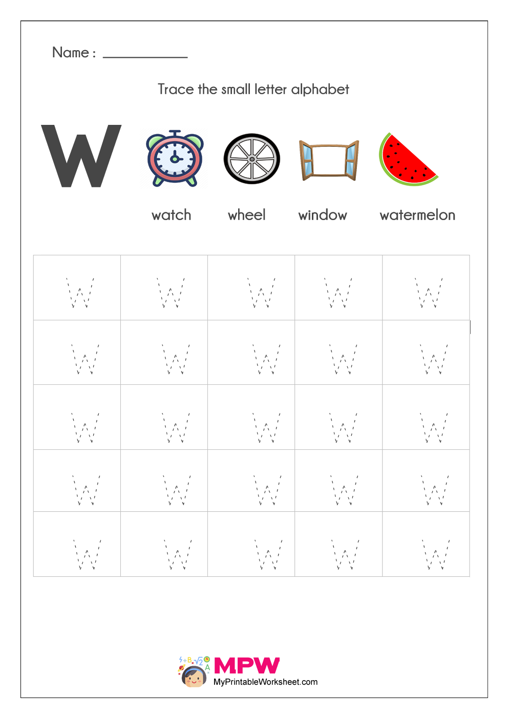 Small Letter Alphabets Tracing And Writing Worksheets Printable