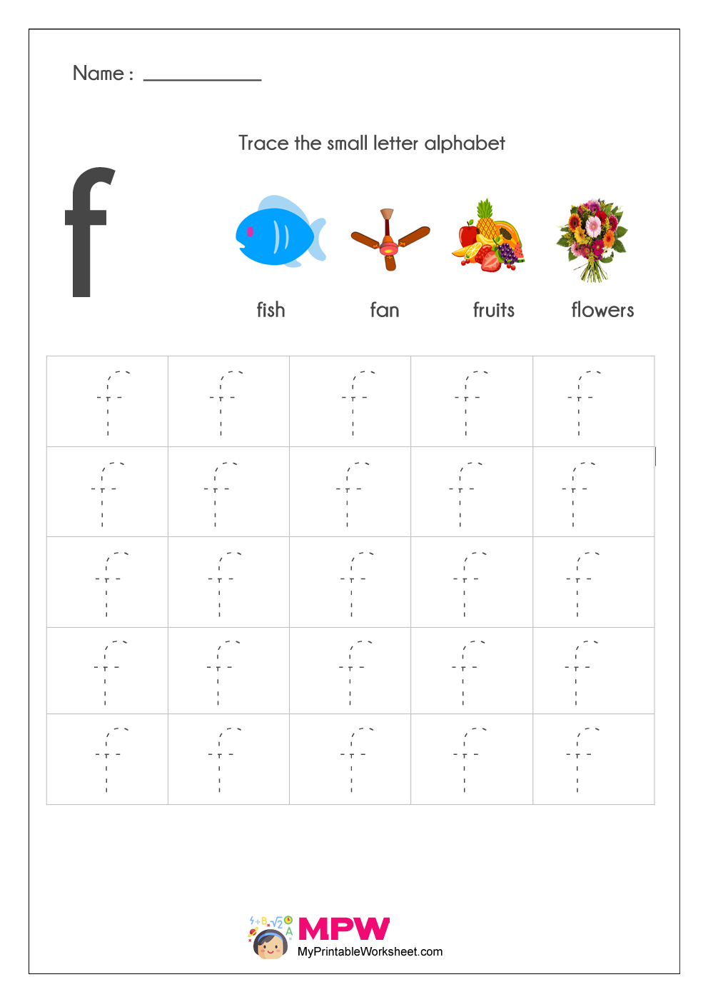 Small Letter Alphabets Tracing And Writing Worksheets Printable