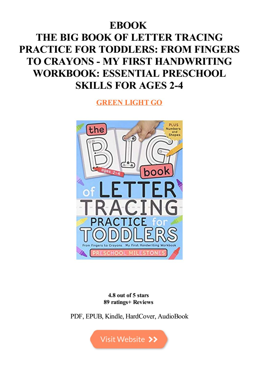 The Big Book Of Letter Tracing Practice For Toddlers From