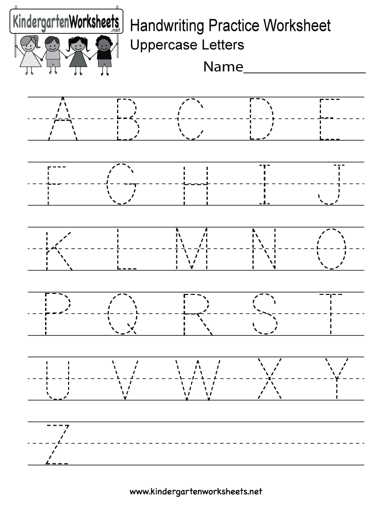 This Is A Handwriting Practice Worksheet For Uppercase