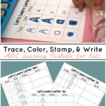 Trace, Color, Stamp &amp; Write - Abc Printable For Kids | Abc