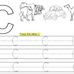 Trace Letter C Printable | Alphabet Worksheets Preschool