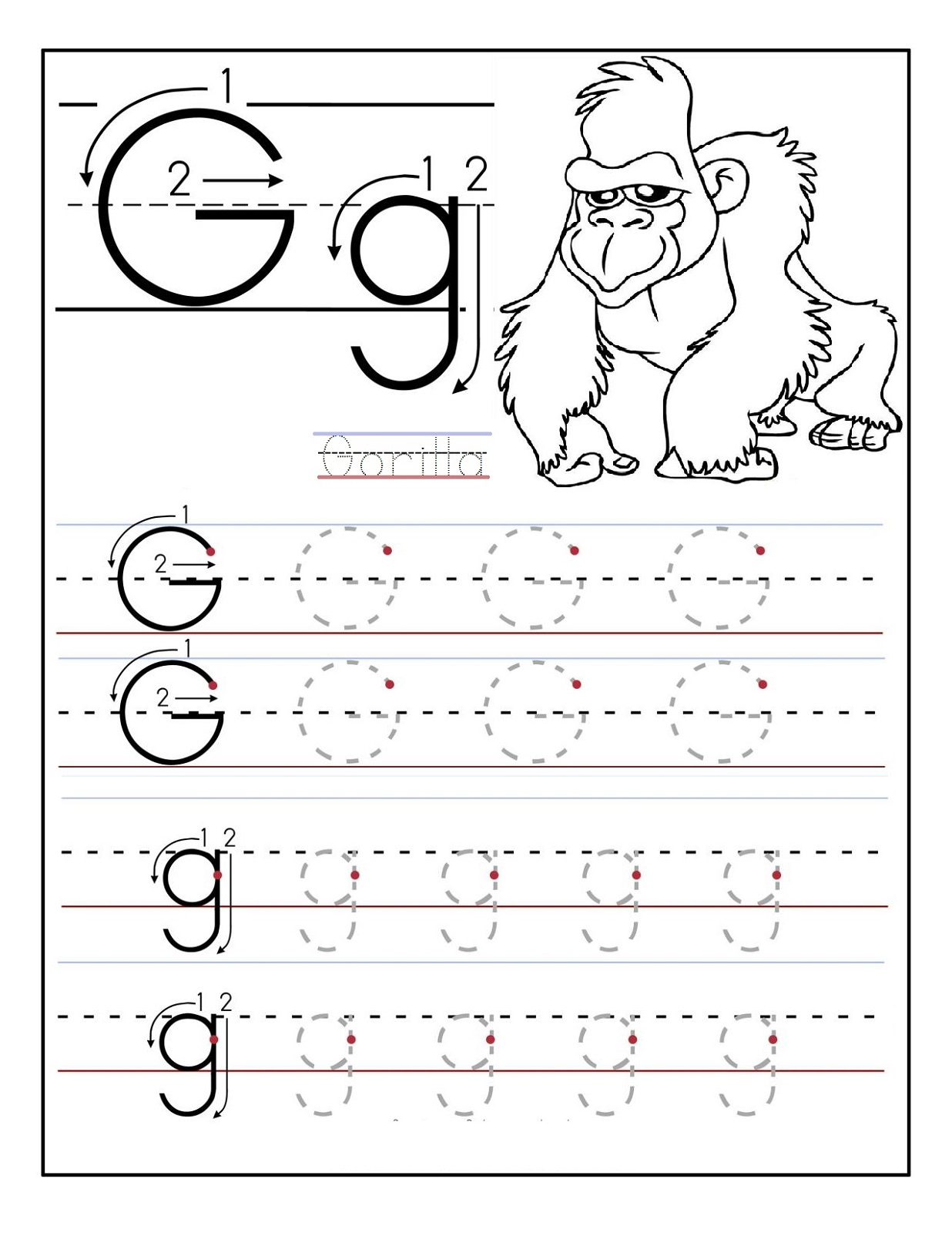 Trace Letters Worksheets | Activity Shelter