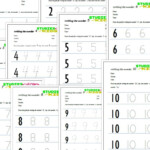 Trace Numbers 1-10 Pdf Worksheet For Preschool-Studies For