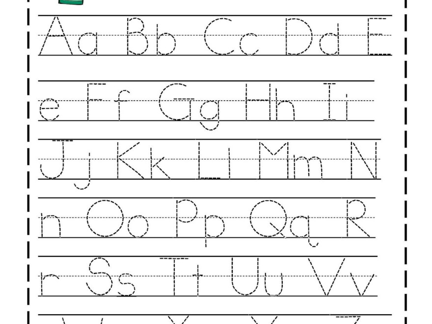 Trace The Alphabet | Preschool Worksheets, Kindergarten