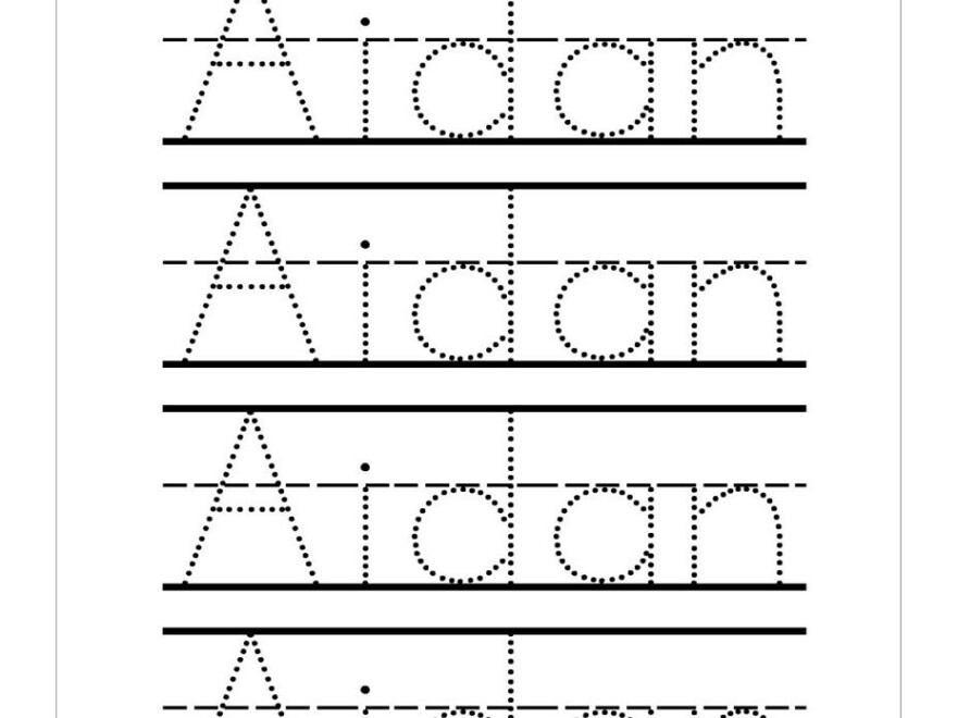 Trace Your Name Worksheets | Name Tracing Worksheets