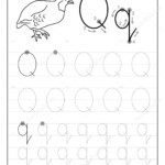 Tracing Alphabet Letter Black White Educational Pages Line
