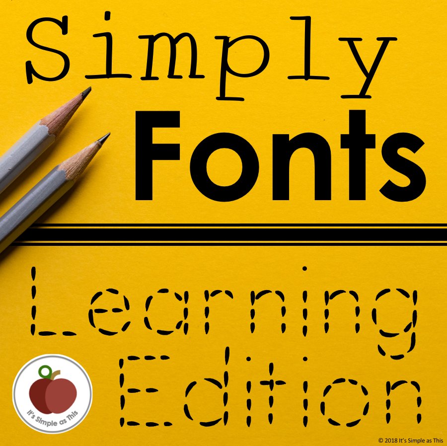 Tracing Font - Handwriting Font - Early Writers