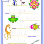 Tracing Letter F For Study English Alphabet. Printable Worksheet..