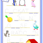 Tracing Letter O For Study English Alphabet. Printable Worksheet..